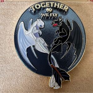 Epic Universe How To Train Your Dragon We Fly Pin Toothless and Light Fury